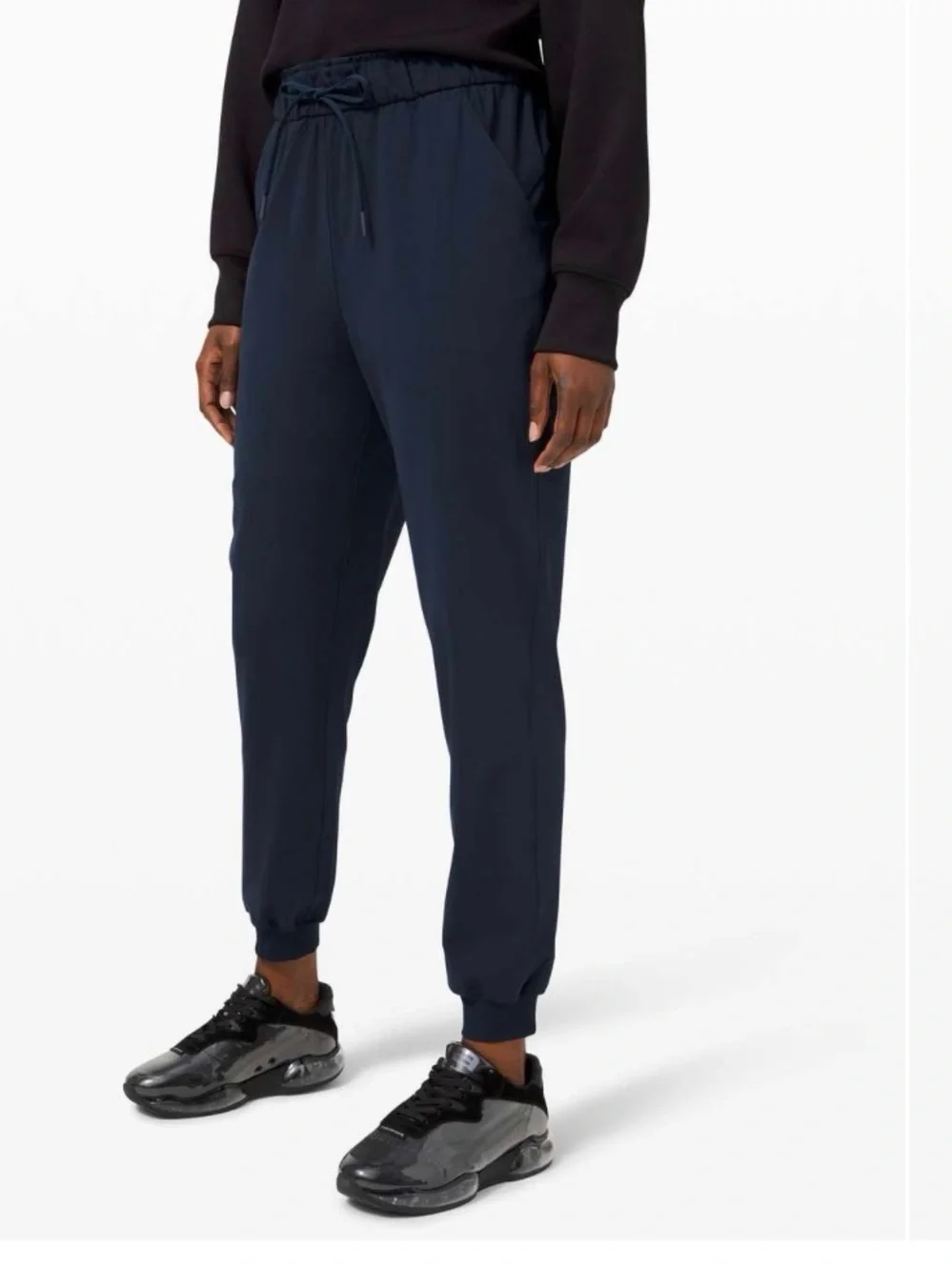 Lululemon Keep Moving Jogger True Navy Size 6 High Rise Waist Band Side Pockets